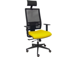 Silla Operativa PYC Horna Cabecero Amarillo (Brazos Ajustables - Malla)