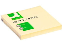 Bloc de Notas Adhesivas Q-CONNECT Amarillo (75 x 75 mm)