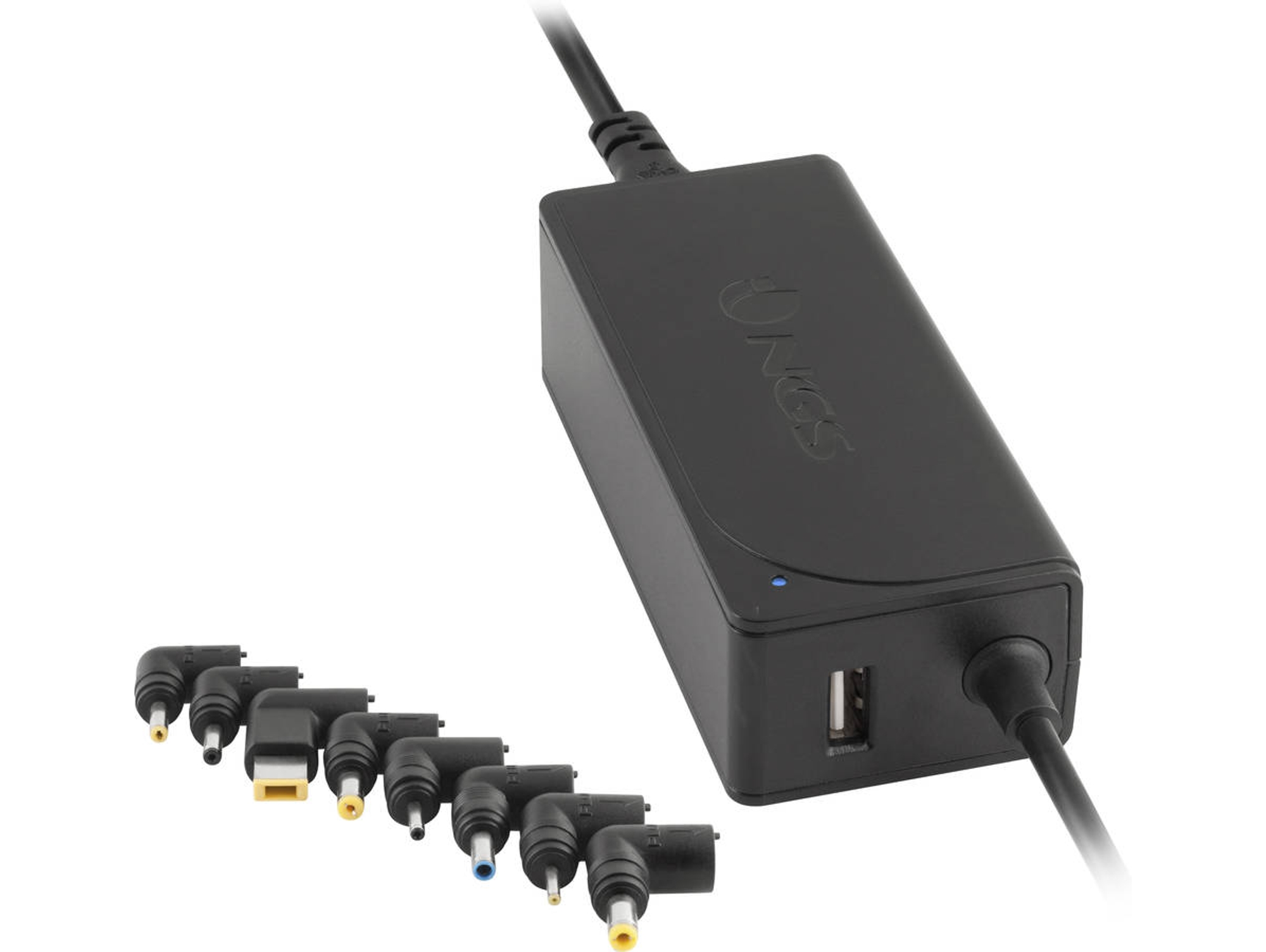 Cargador Universal NGS W-45 Automático (8 conectores - Negro - 11 x 5 x 3 cm)