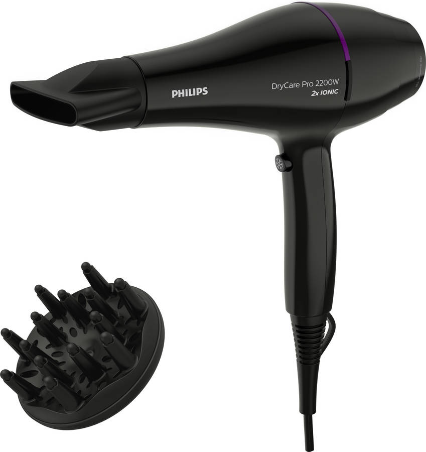 Secador de Pelo PHILIPS BHD274/00 (2200 W - 3 Niveles de temperatura)