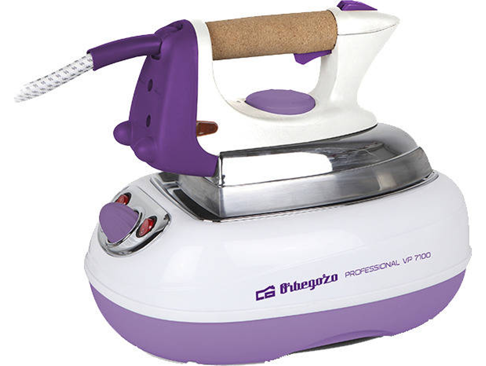 Centro de planchado ORBEGOZO VP 7100 (Presión: 3 bar - Chorro vapor: 70 g/min)