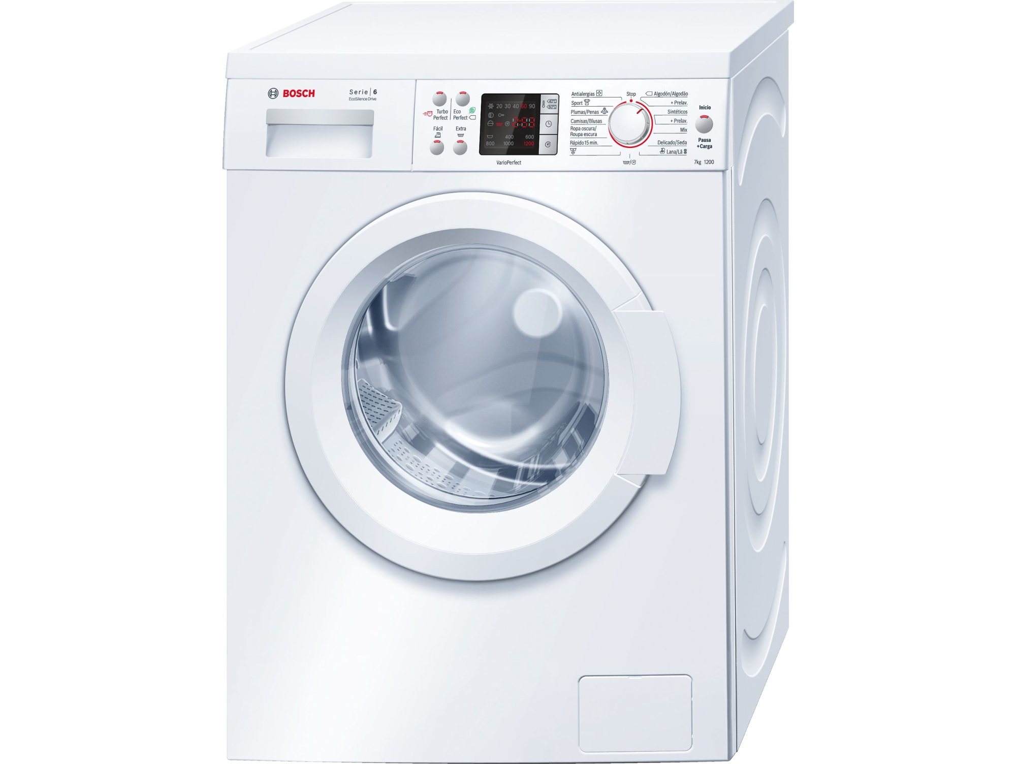 Lavadora BOSCH WAQ24417ES (7 kg - 1200 rpm - Blanco)