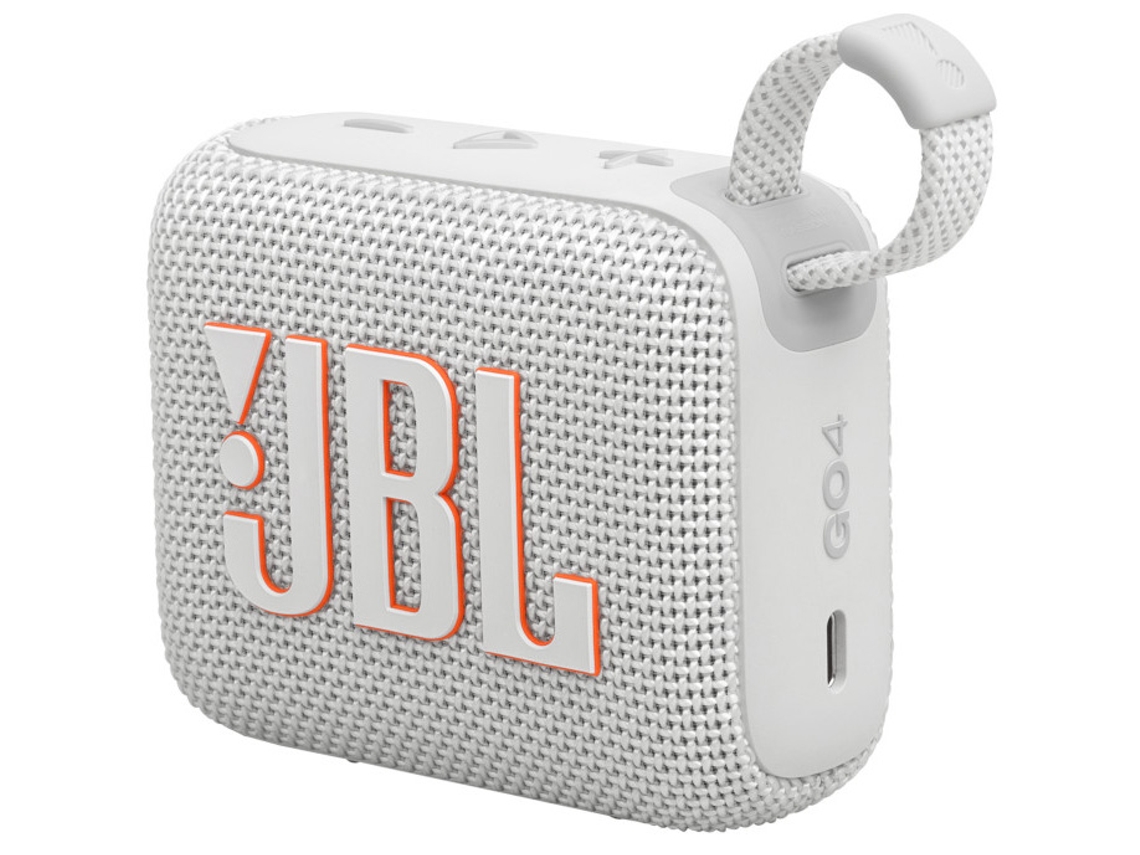 Altavoz Bluetooth JBL GO 4 (7 W - Autonomía: 7 horas - Blanco)