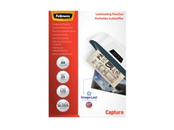 Pack 25 fundas para plastificar 125M BR A4 FELLOWES