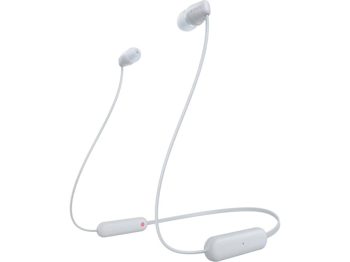 Auriculares Bluetooth SONY WIC100W (In Ear - Micrófono - Blanco)