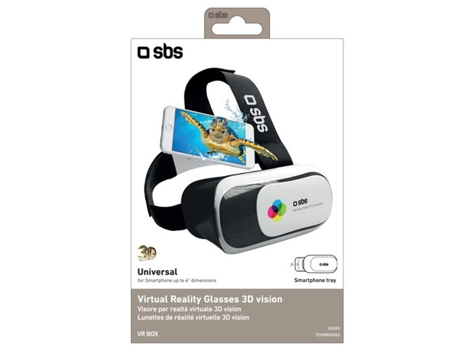 VR Box 360 SBS Compatible con Smartphone