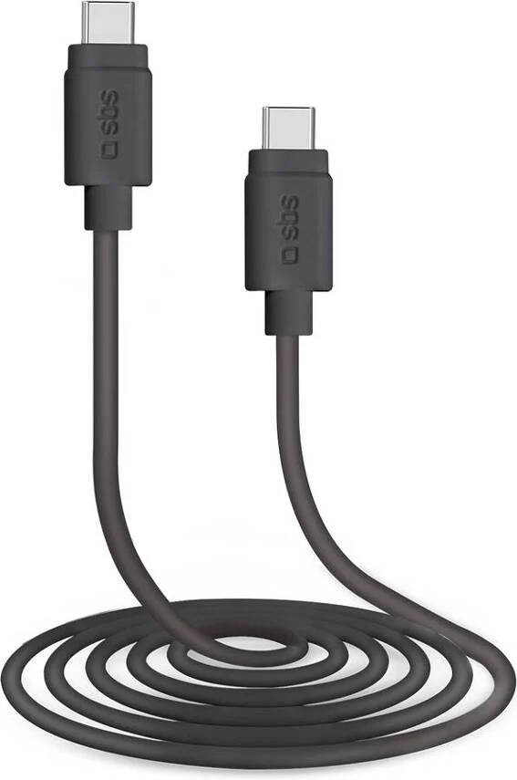 Cable SBS TECABLETCC31K (USB-C - USB-C - 1.5 m - Negro)