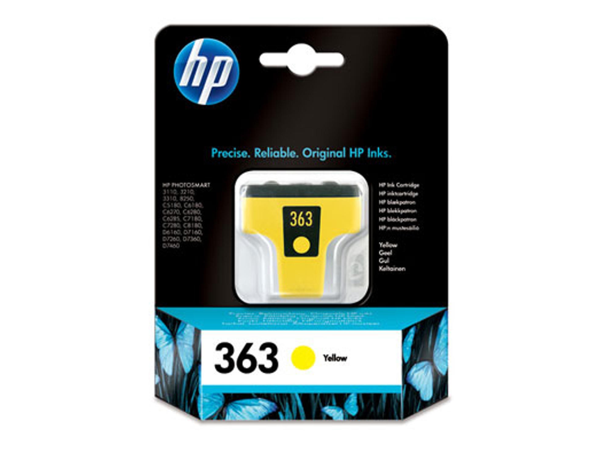 Cartucho de tinta HP 363 amarillo original (C8773EE)