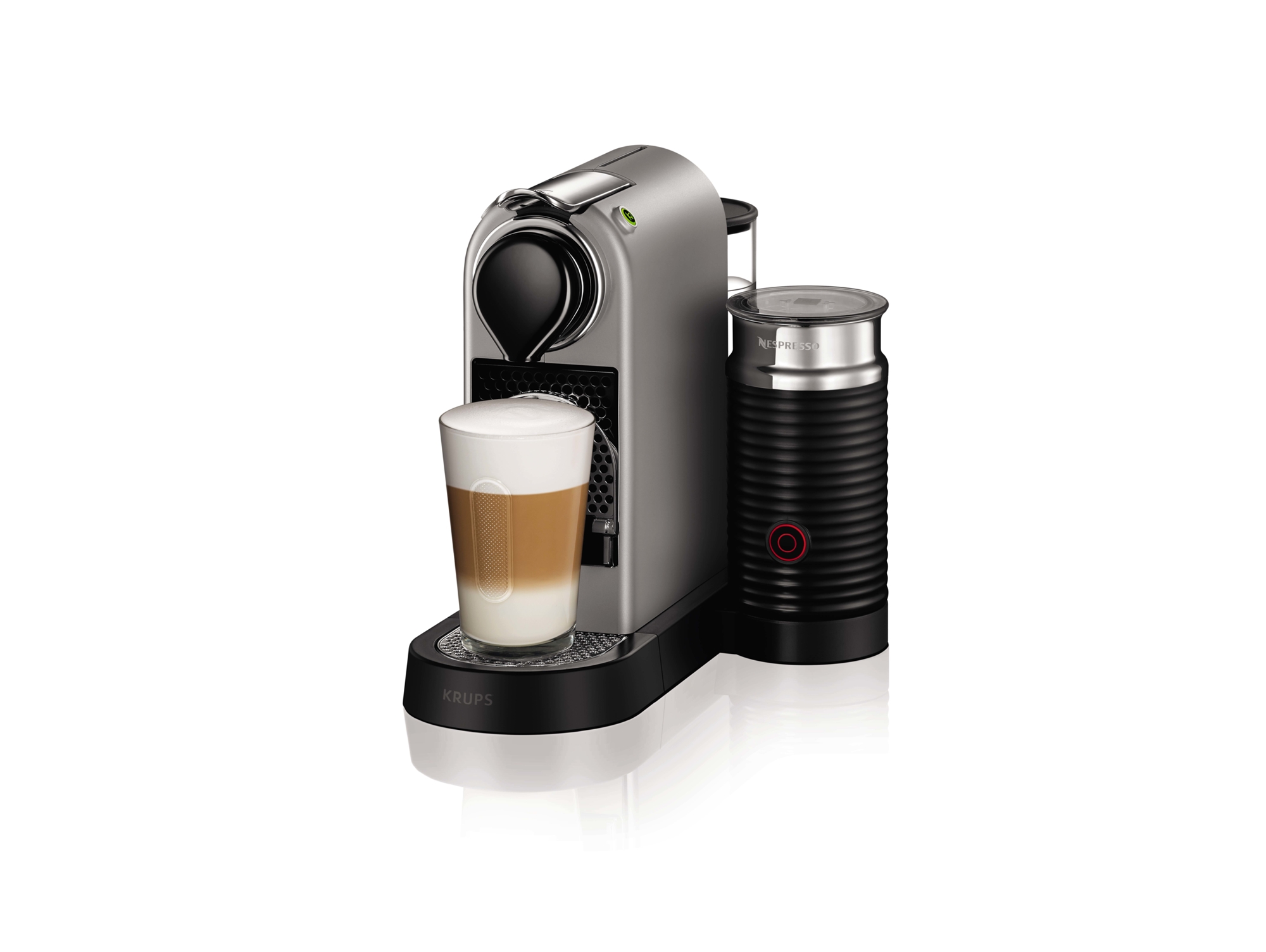 Cafetera de Cápsulas KRUPS Nespresso Citiz & Milk XN760B  Plateado