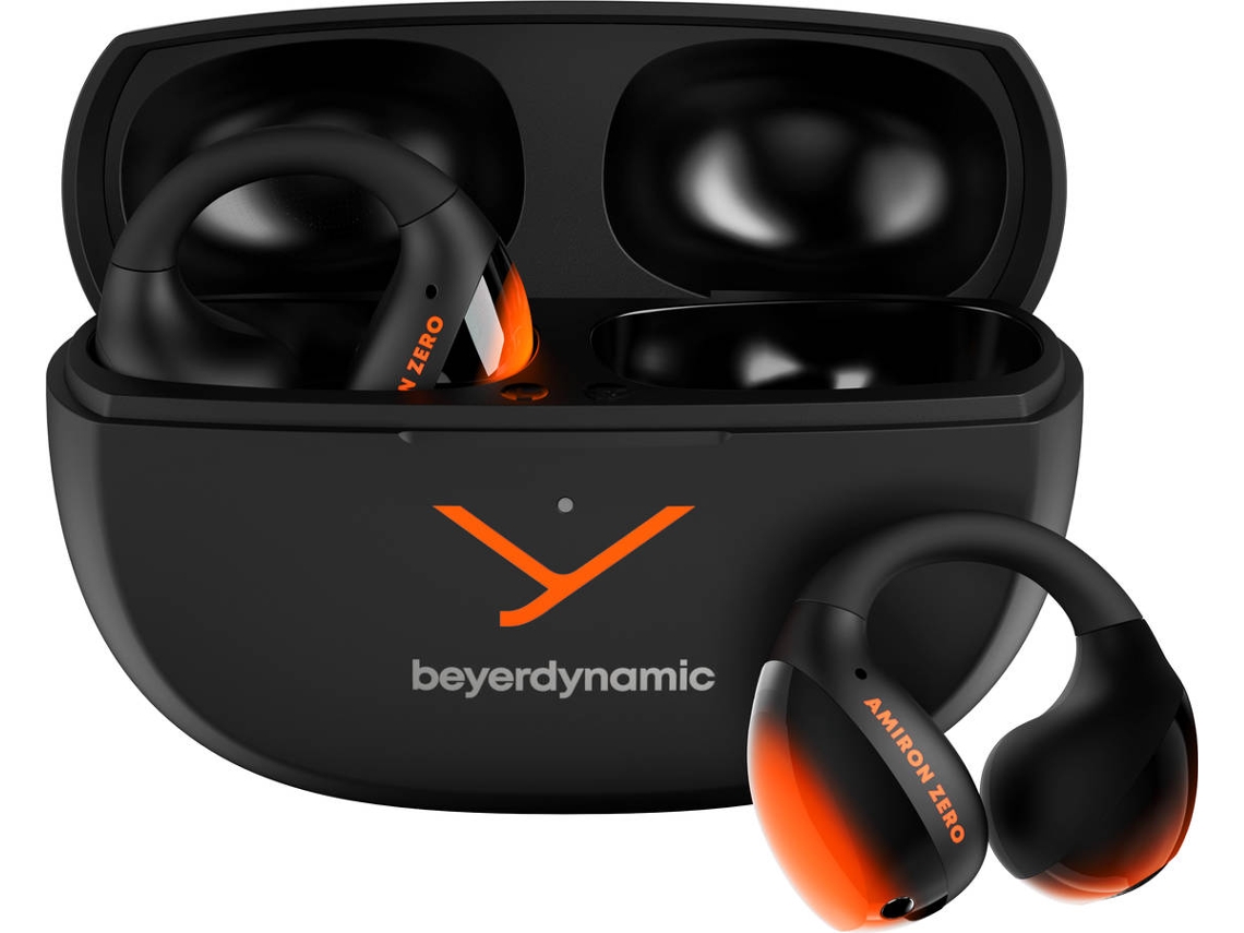 Auriculares Bluetooth BEYERDYNAMIC Amiron Zero (Open-Ear -  Micrófono - Negro y Naranja)