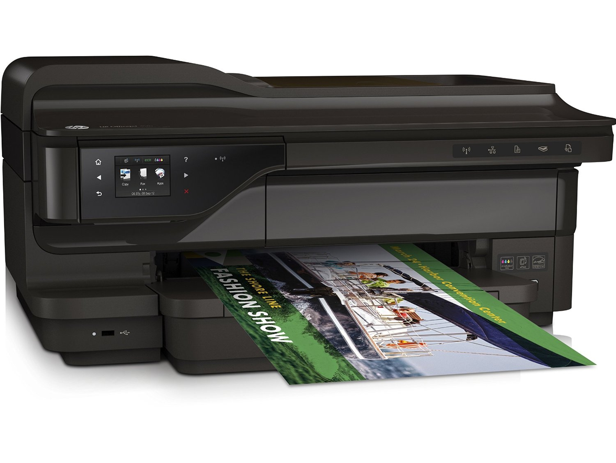 Impresora HP OfficeJet 7612 A3 RJ11 (Multifunción - Inyección de Tinta - Wi-Fi)