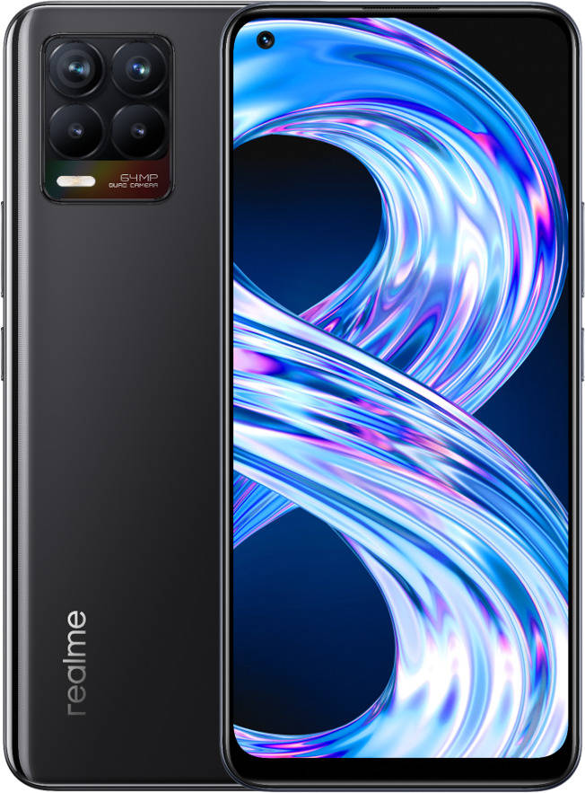 Smartphone REALME 8 (6.43'' - 6 GB - 128 GB - Punk Negro)