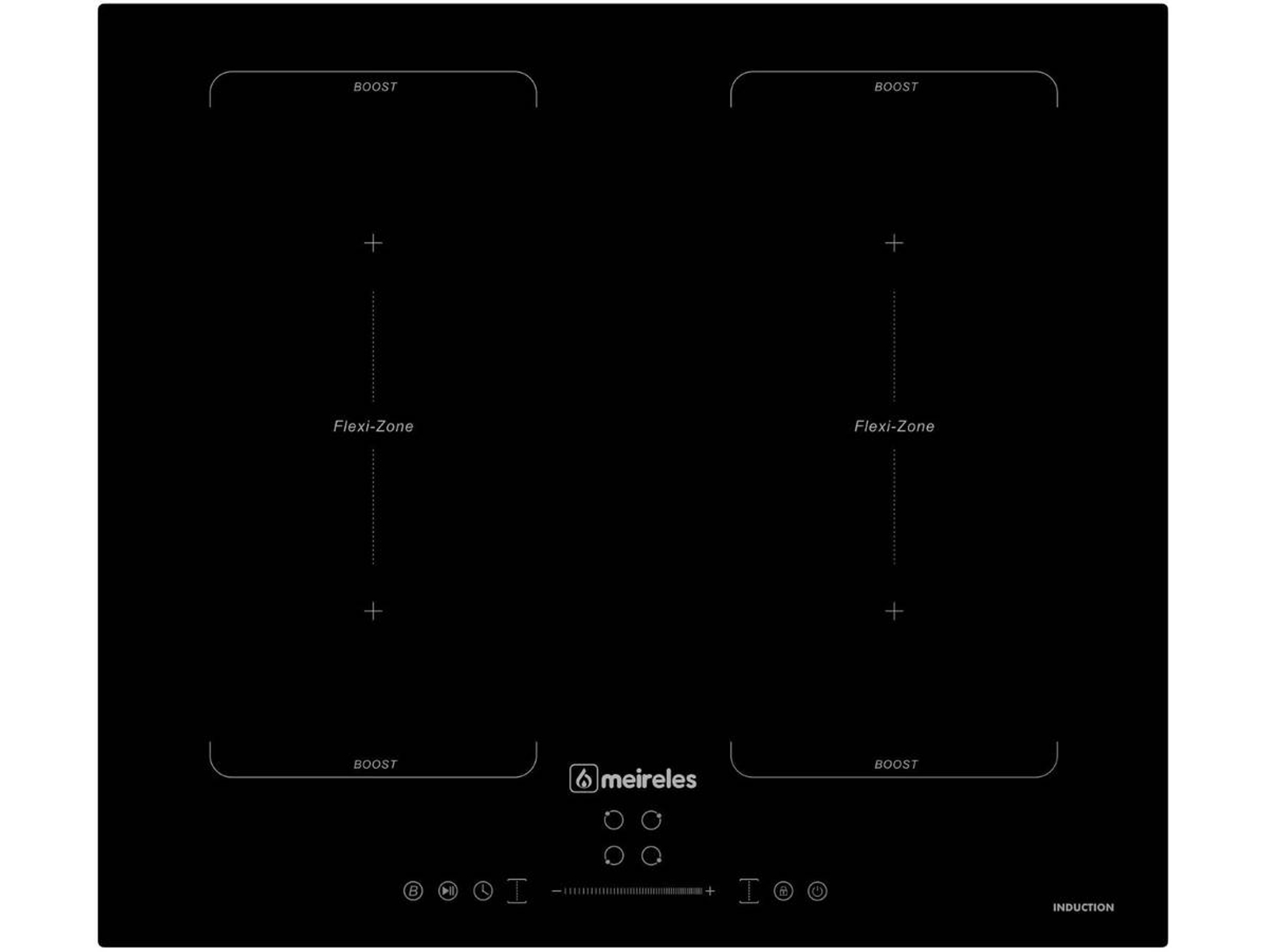 Placa de Inducción MEIRELES Free Cook (Eléctrica - 60 cm - Negro)