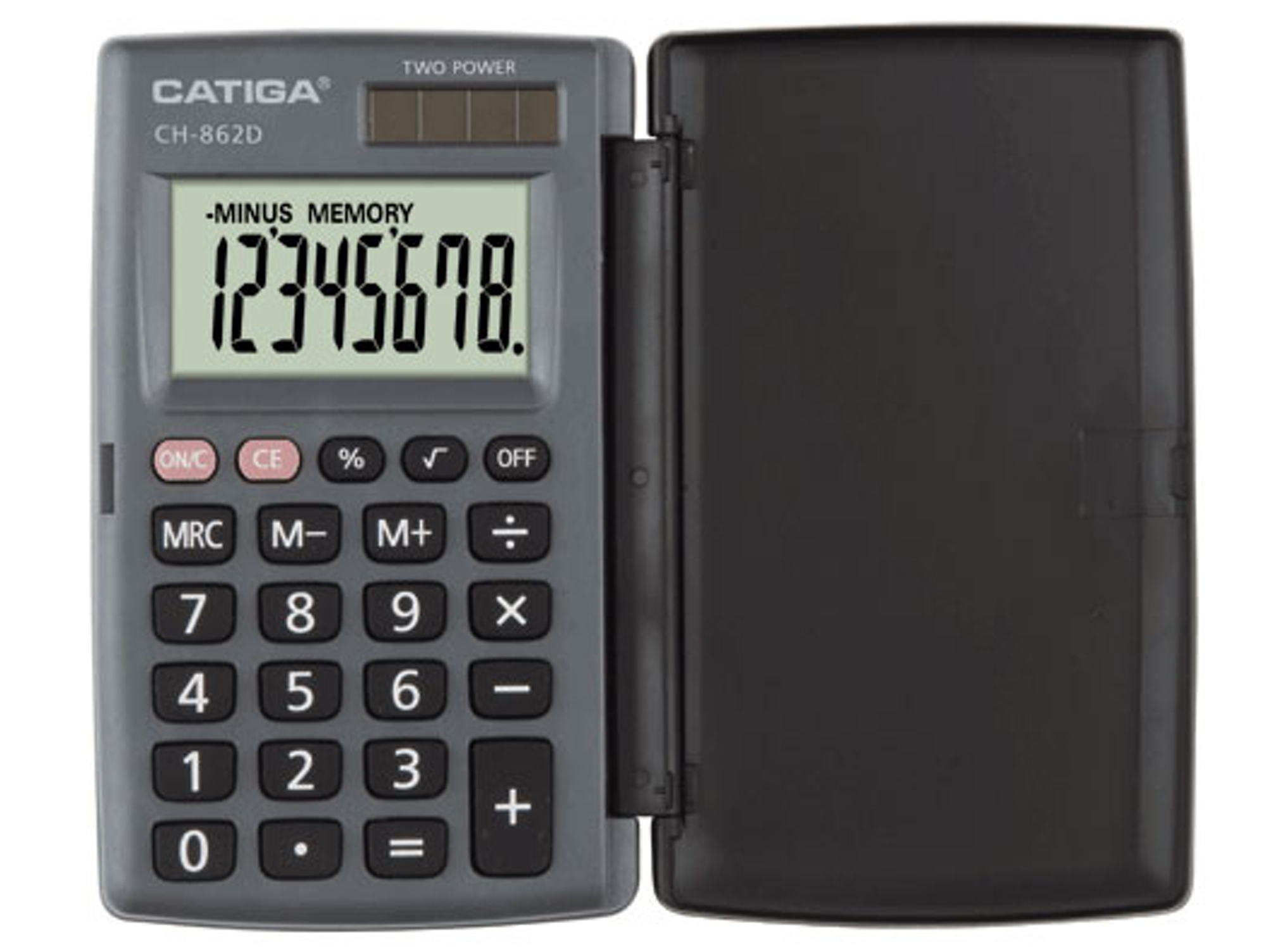 Calculadora Básica de bolsillo CATIGA CH-862D-BK