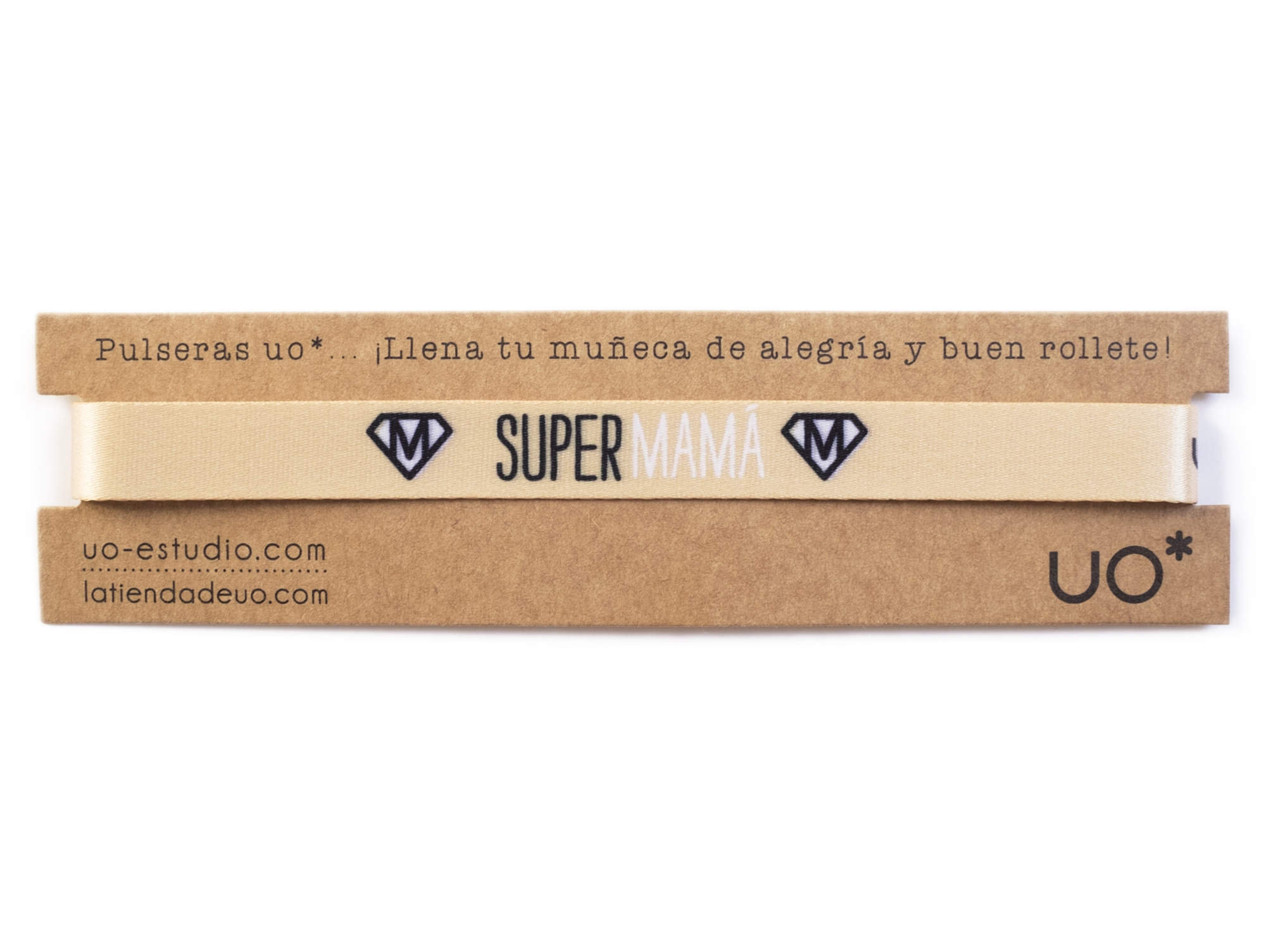 Pulsera 'Súper Mamá' Dorado
