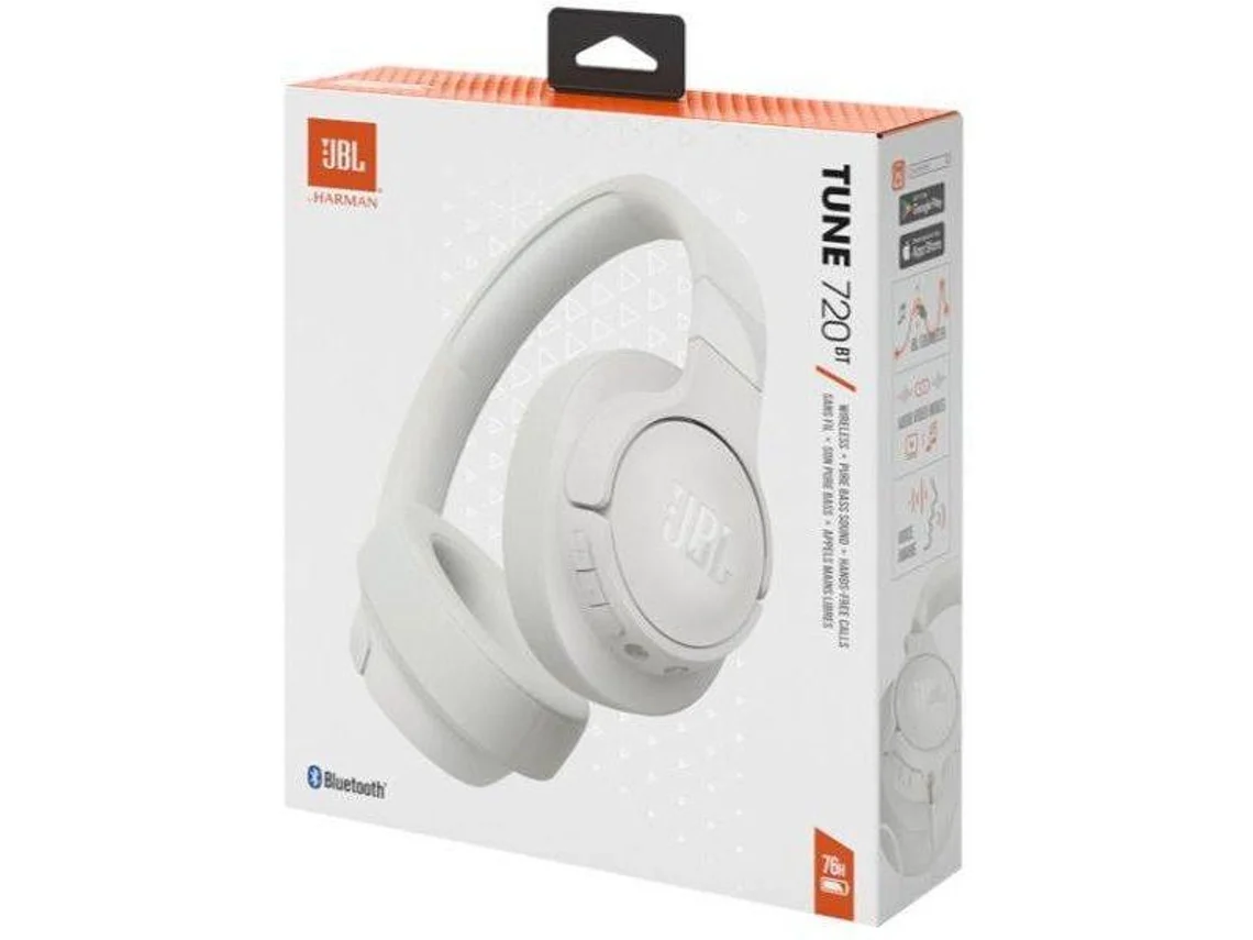 Auriculares Bluetooth JBL TUNE 720 BT (Over Ear - Micrófono