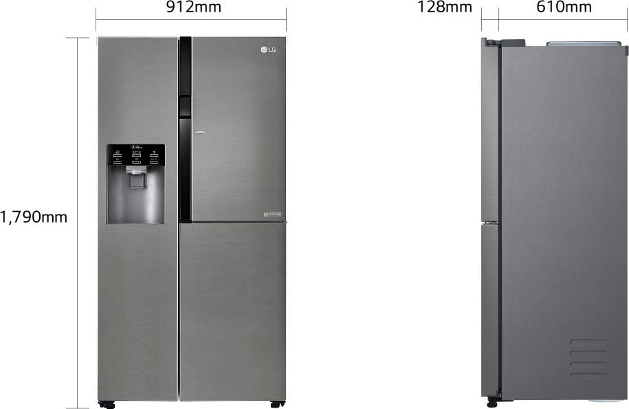 Frigorífico Americano LG GSJ361DIDV (No Frost - 179 cm - 591 L - Inox)