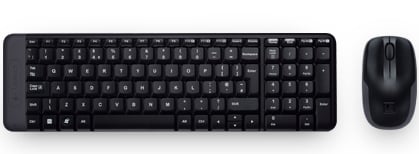 Teclado + Ratón LOGITECH MK220 (Inalámbrico - Óptico)