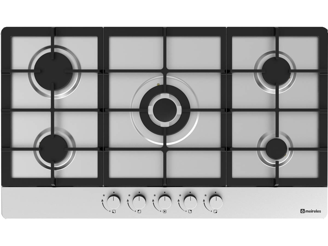 Placa de Gas MEIRELES MG 4953 X (Gas Natural - 87 cm - Inox)