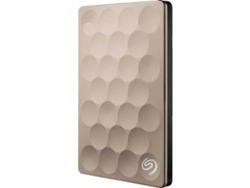 Disco HDD Externo SEAGATE Backup Plus Ultra Slim 1TB (Dorado - 1 TB - USB 3.0)