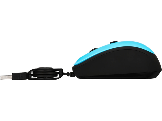 Ratón MITSAI R311 (Cable USB - Casual - 2400 dpi - Azul) — Con cable