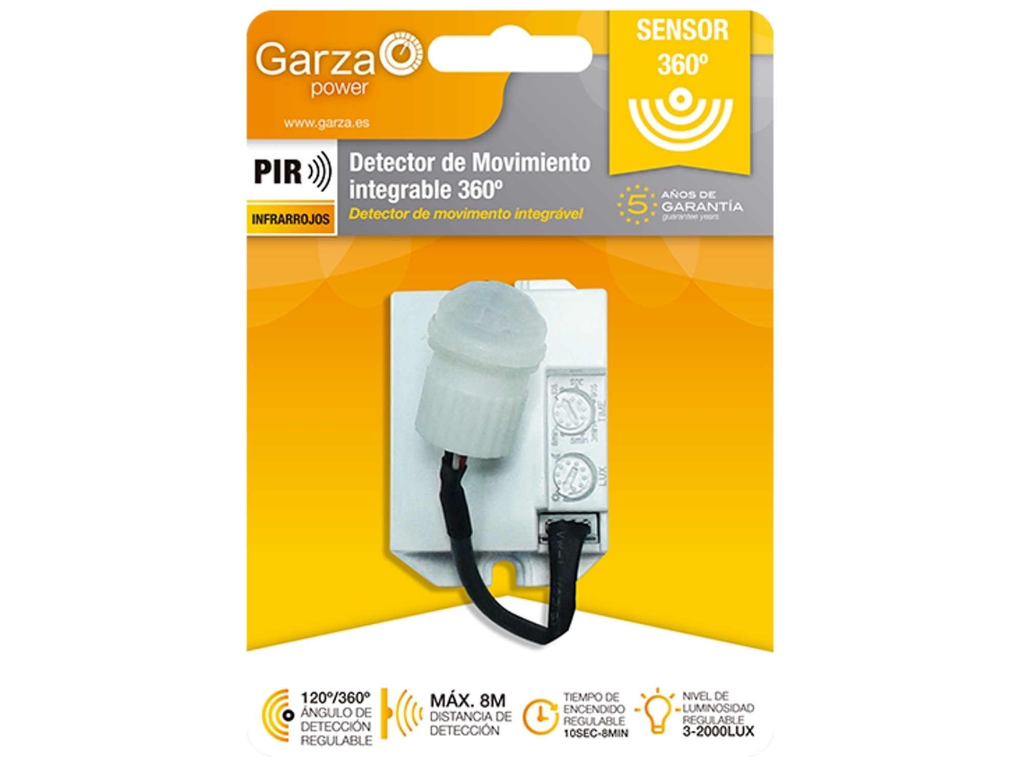 Detector de Movimiento integrable GARZA 430043