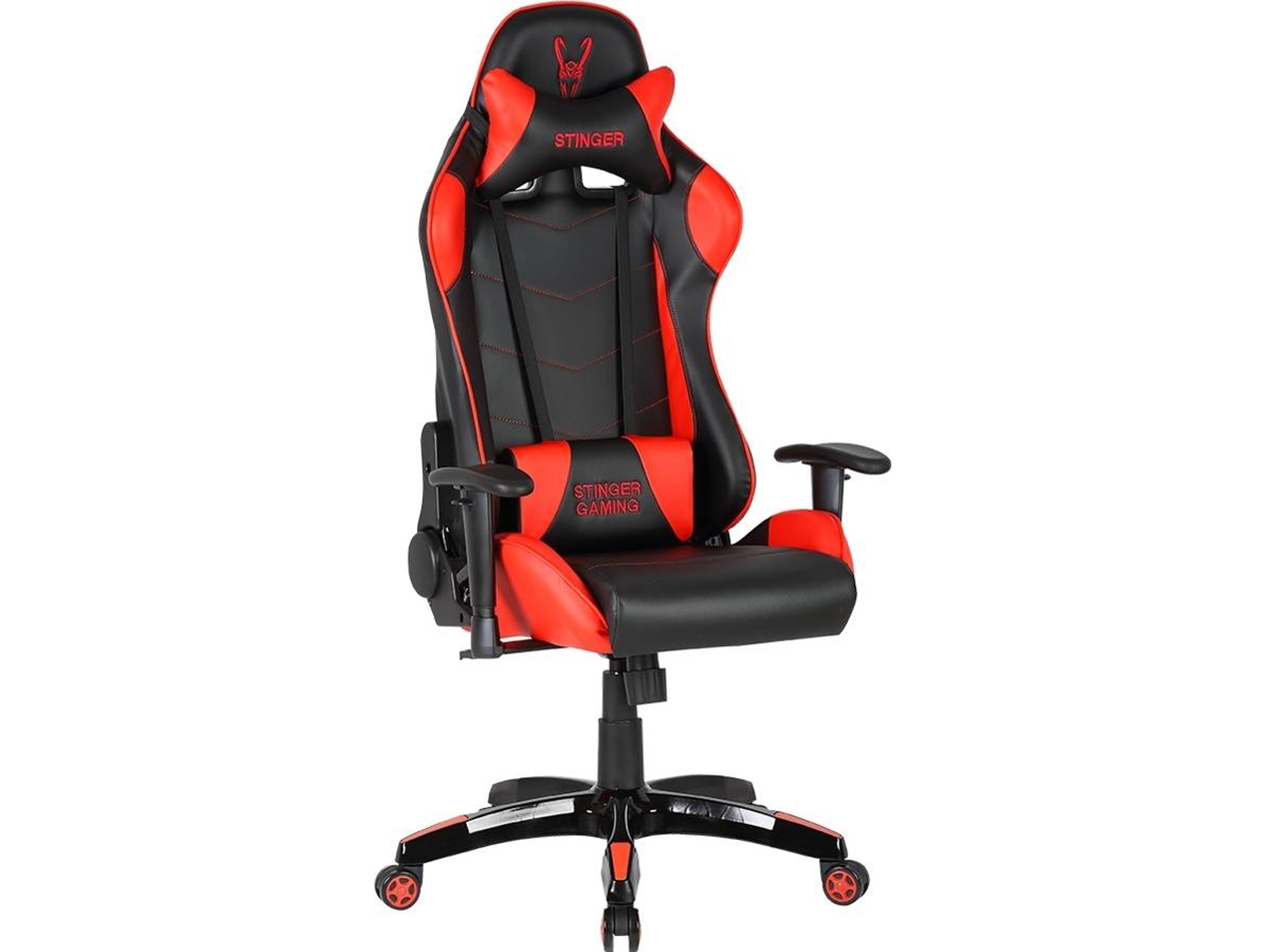 Silla Gaming WOXTER Stinger Station (Caja Abierta - Hasta 150 kg - Elevador a Gas Clase 4 - Negro y Rojo)