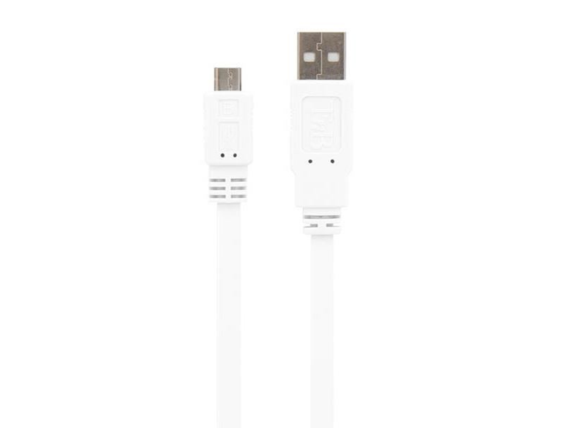 Cable FLAT USB-MICRO TNB 30 Cm Máximo 2.4A Blanco