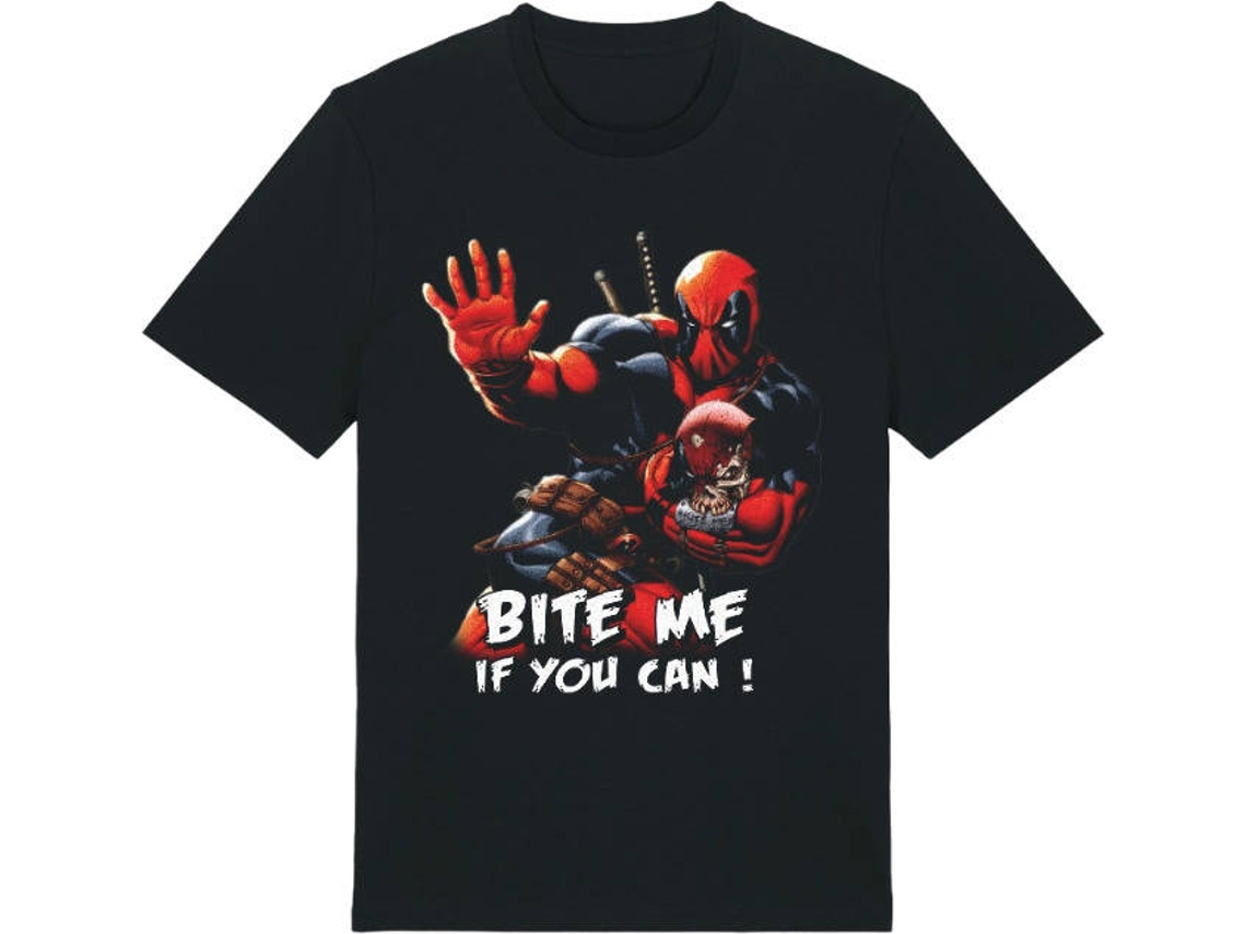 Camiseta Marvel DEADPOOL - Bite Me If You Can! - (Tamaño: L)