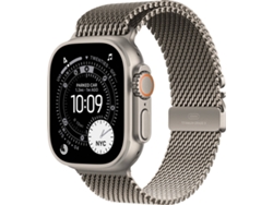  APPLE Watch Ultra 3 GPS + Cellular 49 mm Titanio Natural con Loop Milanesa Titanio Natural (Tamaño M)
