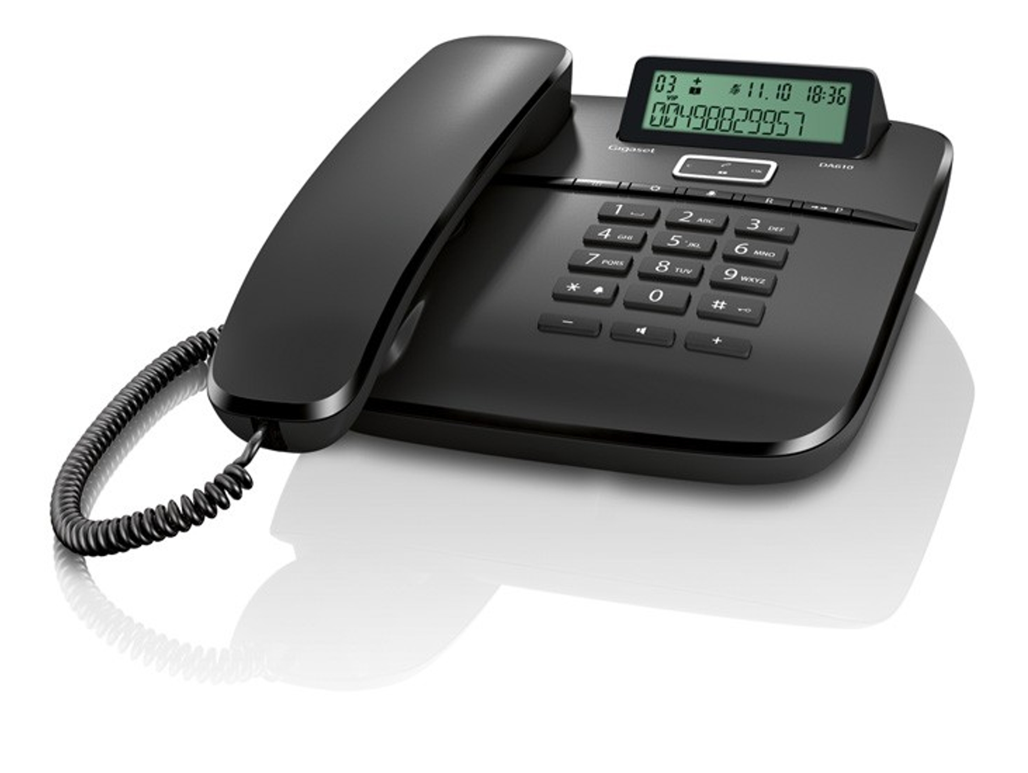 Teléfono Fijo GIGASET DA610 Negro