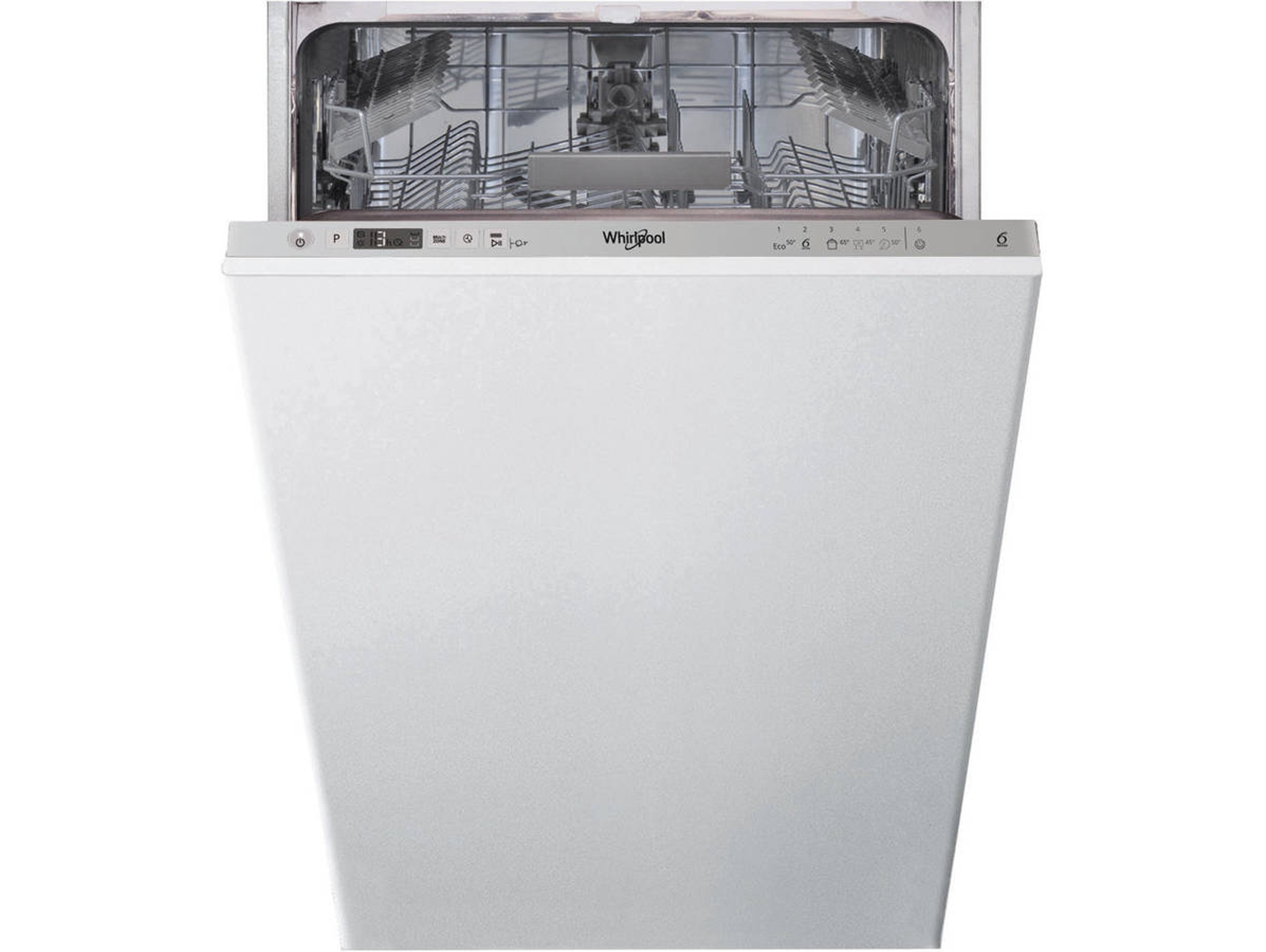 Lavavajillas Integrable WHIRLPOOL WSIC 3M17 (10 Cubiertos - 44.8 cm - Panel Inox)