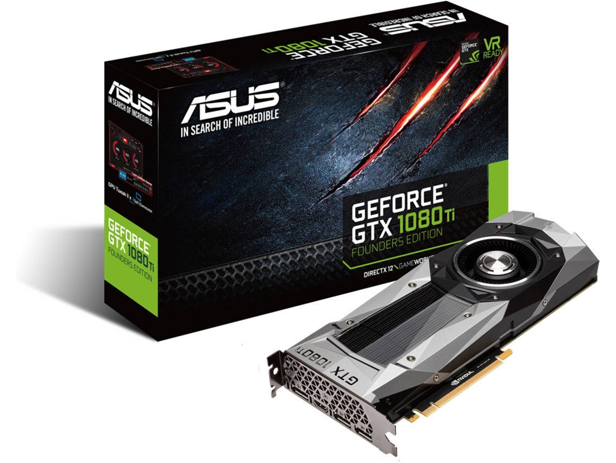 Tarjeta Gráfiaca ASUS GTX 1080 TI Founders Edition 11GB DDR5X