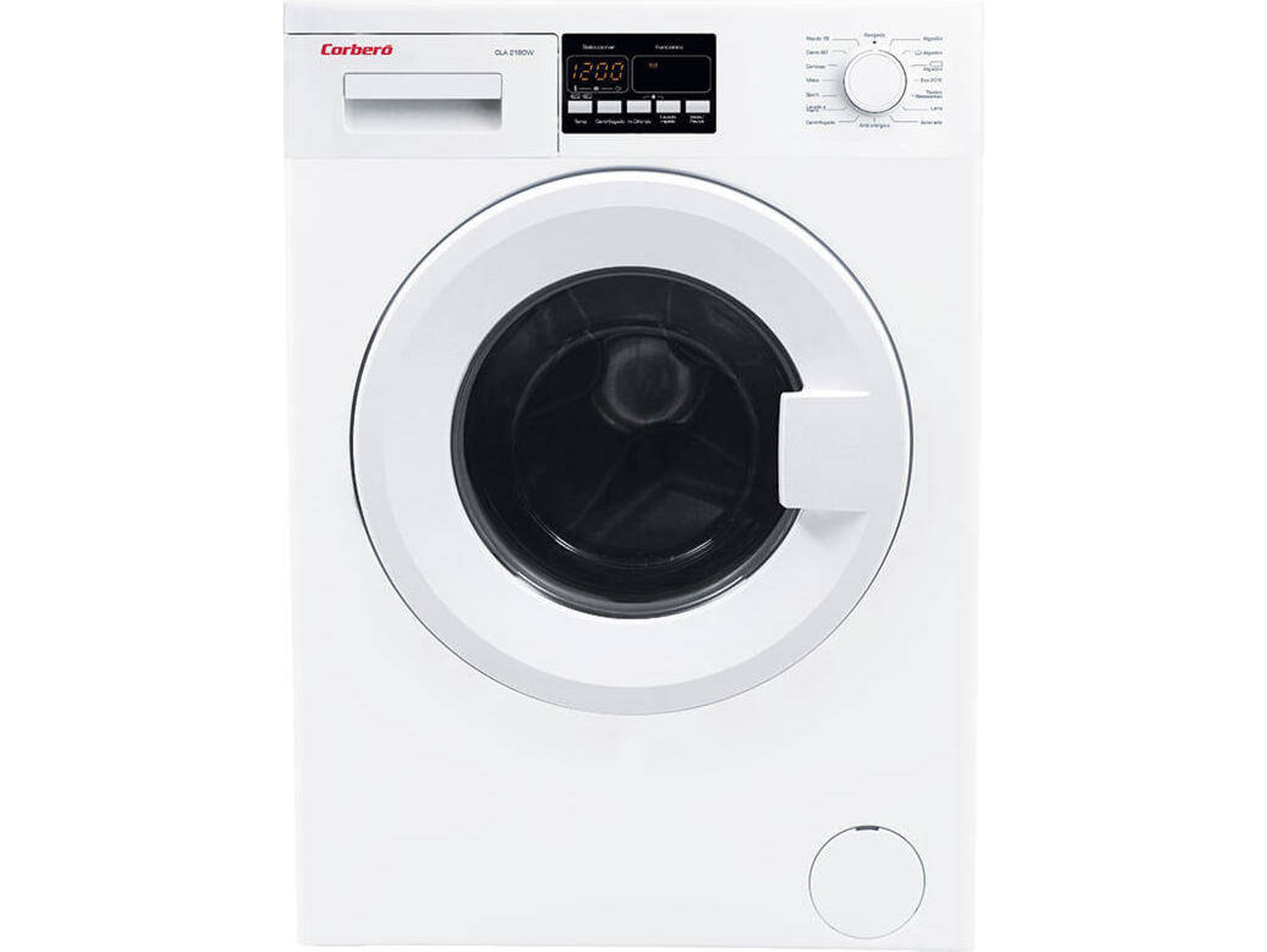 Lavadora CORBERO CLA2180W (8 kg - 1000 rpm - Blanco)