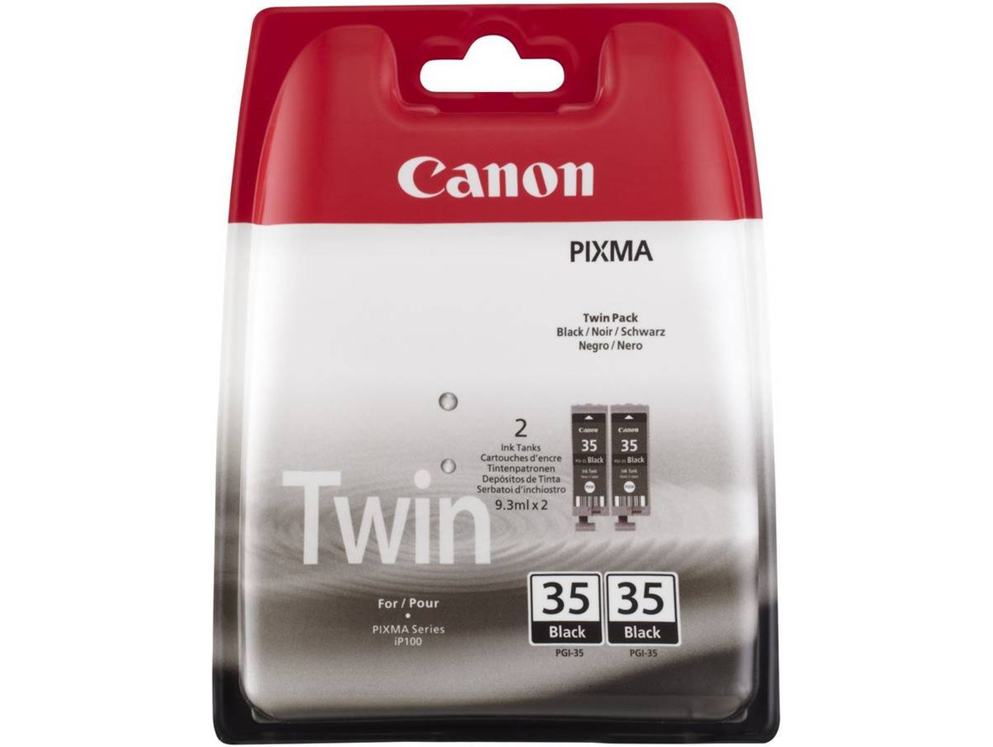 Pack 2 Cartuchos de tinta Original CANON CANON PGI-35 Negro
