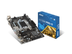 Placa Base MSI H110M PRO-D (Socket LGA 1151 - Intel H110 - Micro ATX)