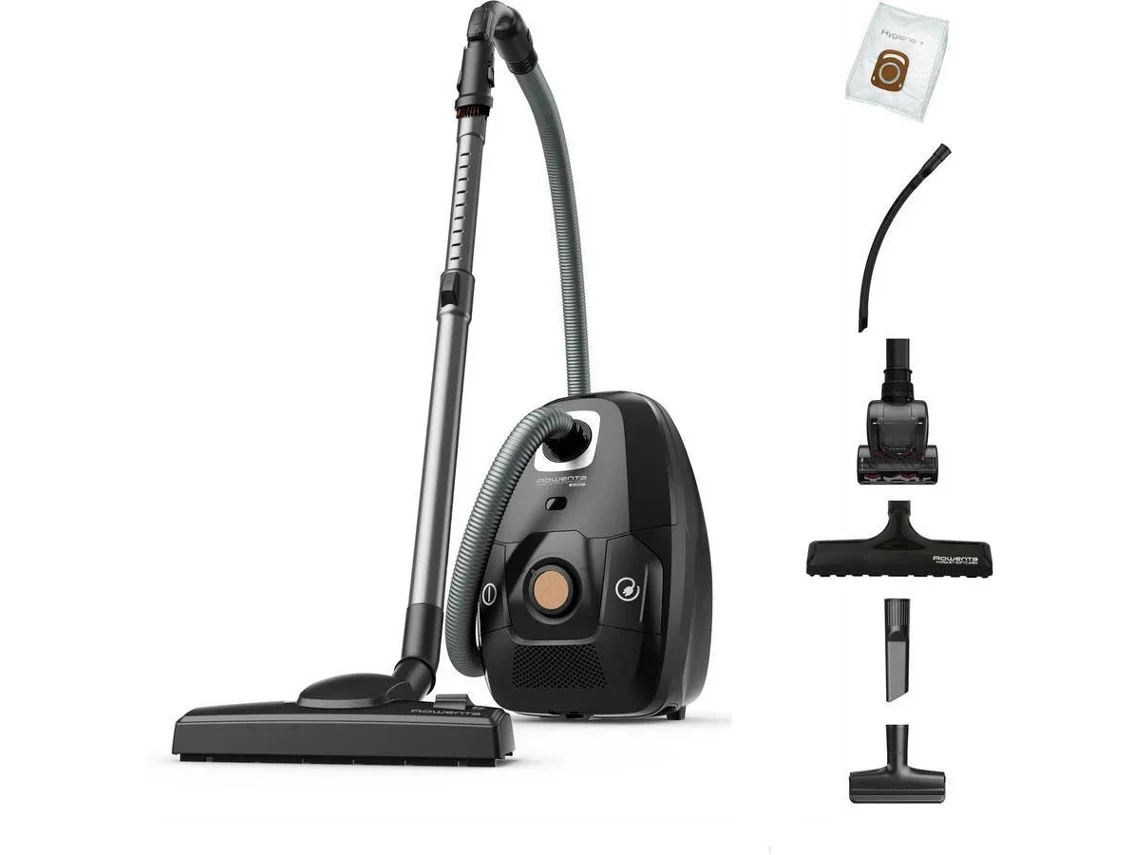 Aspiradora con Bolsa ROWENTA Green Force Effitech Total Clean RO6189EA (64 dB - Bolsa de Polvo 4.5 L)