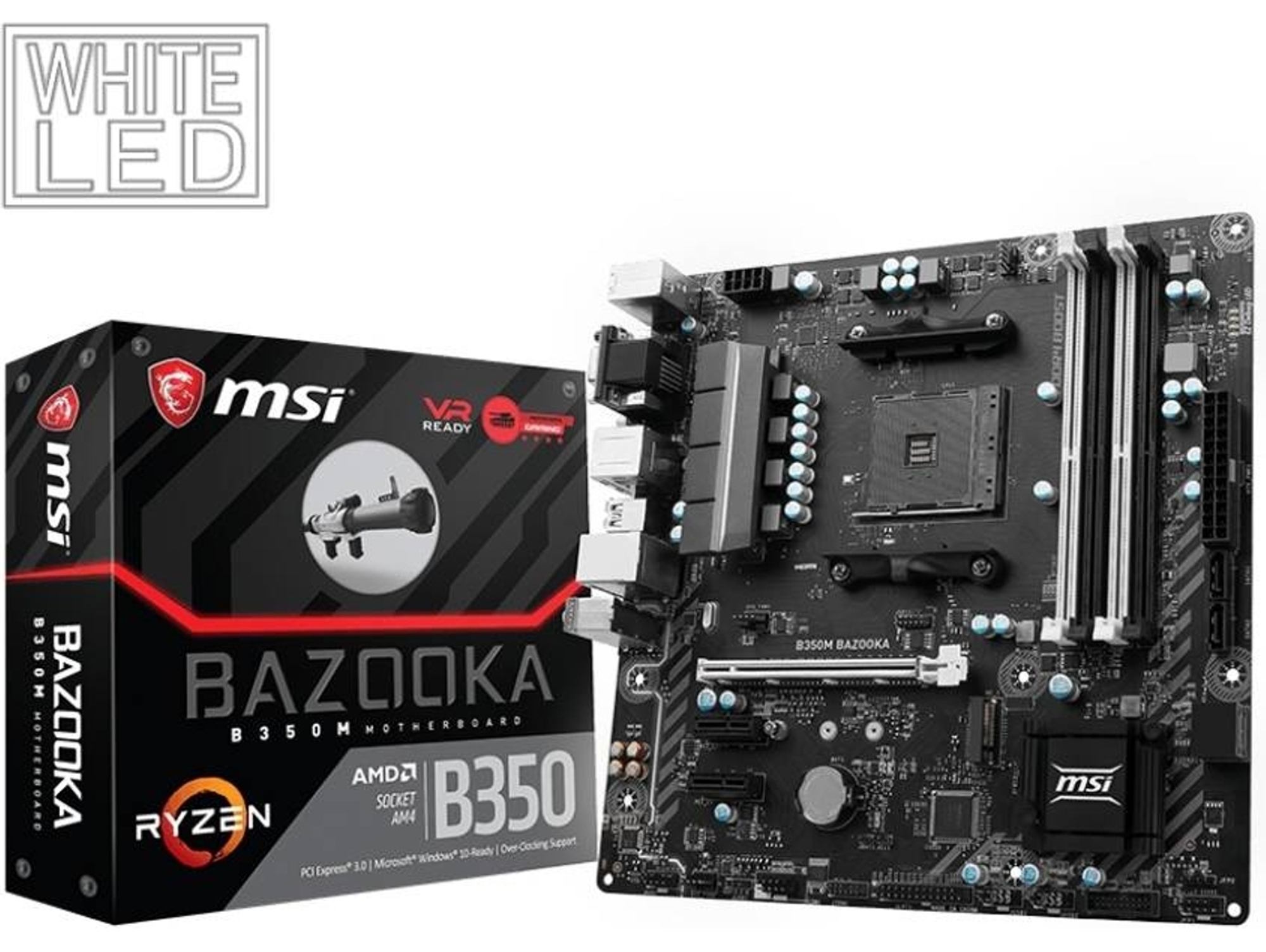 Placa Base MSI B350 (Socket AM4 - AMD B350 - Micro ATX)