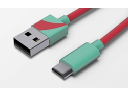 Cable TRIBE Vespa (USB - MicroUSB - 1.2 m - Multicolor)