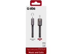 Adaptador USB-C SBS Jack 3.5 Negro