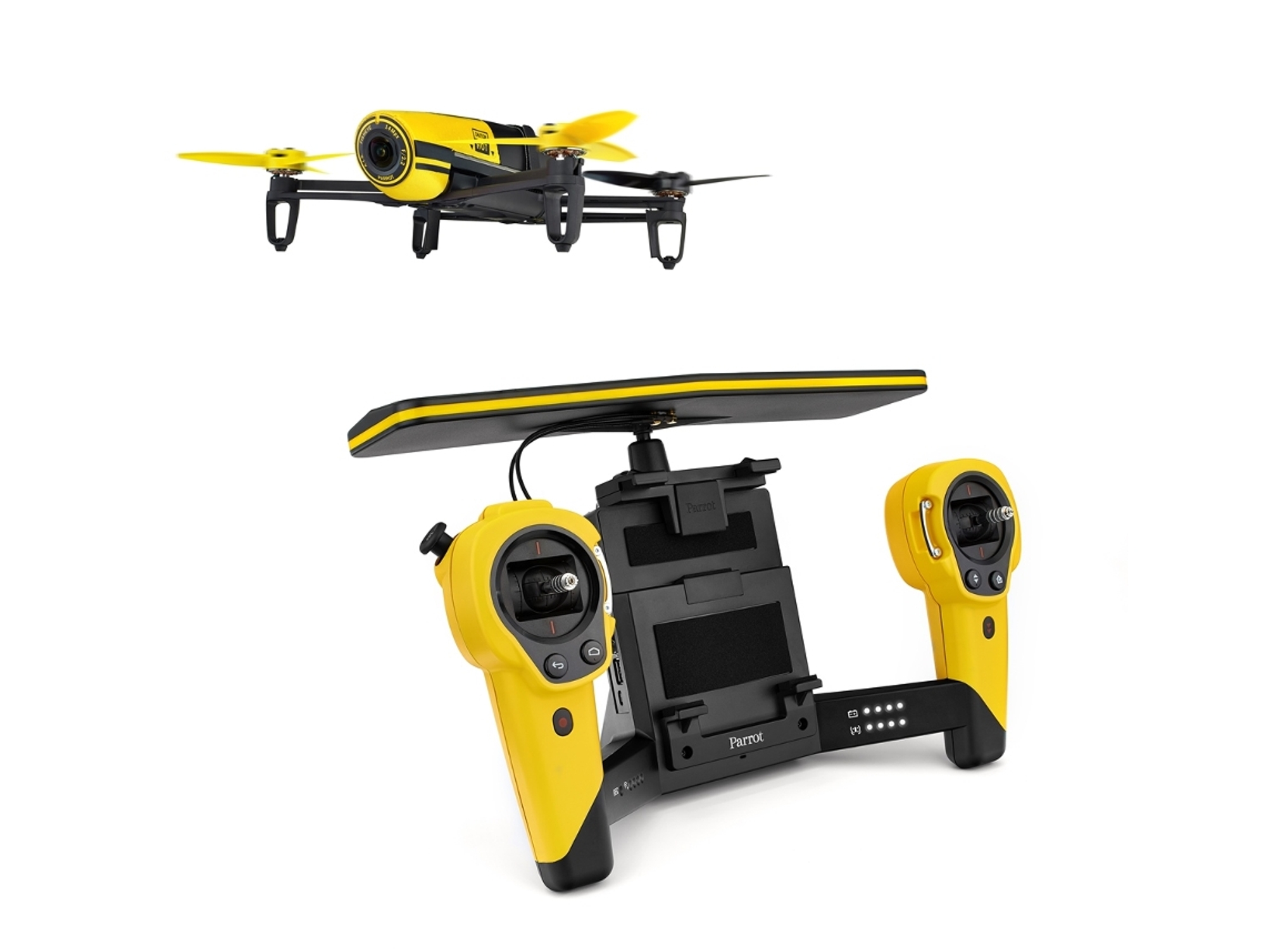 Drone PARROT Bebop & Skycontroller (Full HD - Autonomía: Hasta 120 min - Amarelo)