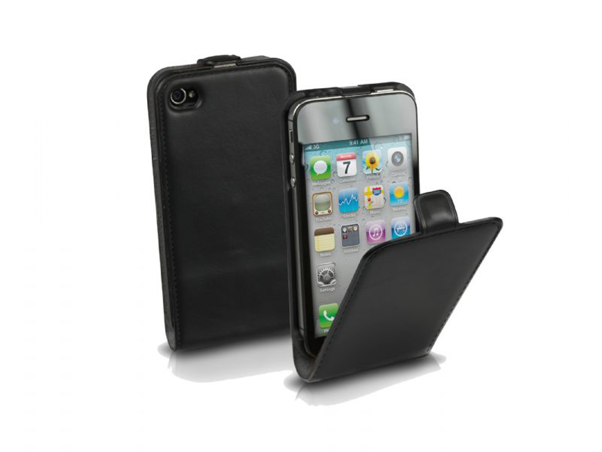 Funda iPhone 4, 4s SBS Flip Negro