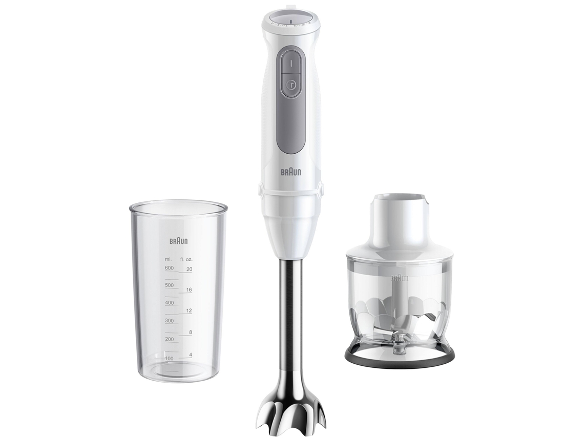 Batidora de Mano + accesorios BRAUN MQ50201MWH (1000 W - Blanco y Gris)