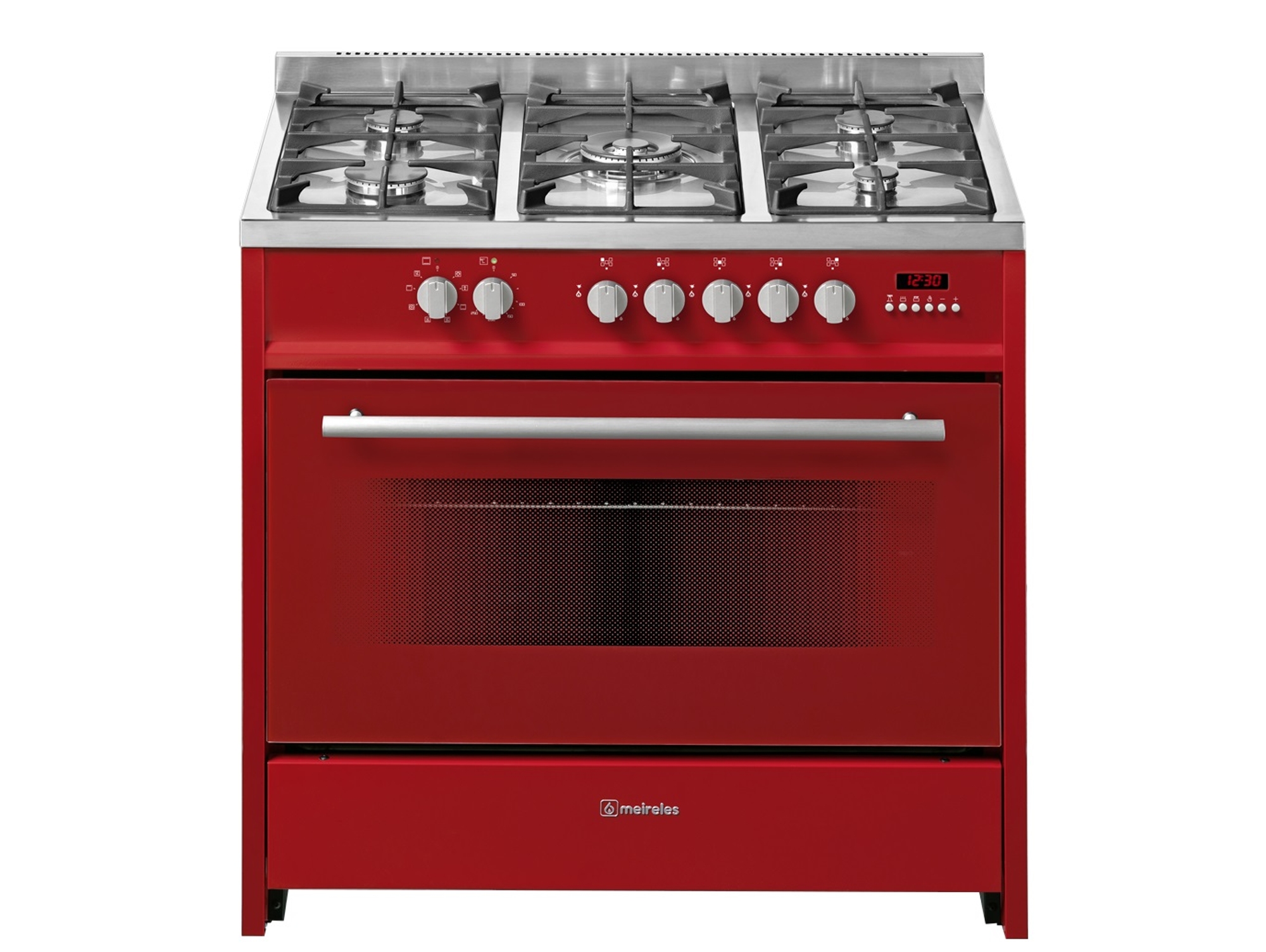 Cocina MEIRELES E 911 Rojo (121 L - Gas Butano-Propano - Rojo) 90x61,5