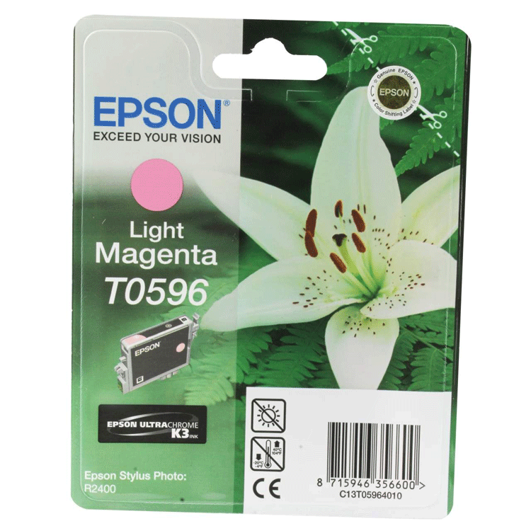Cartucho de tinta Original EPSON Light Magenta T0596 Ultra Chrome K3
