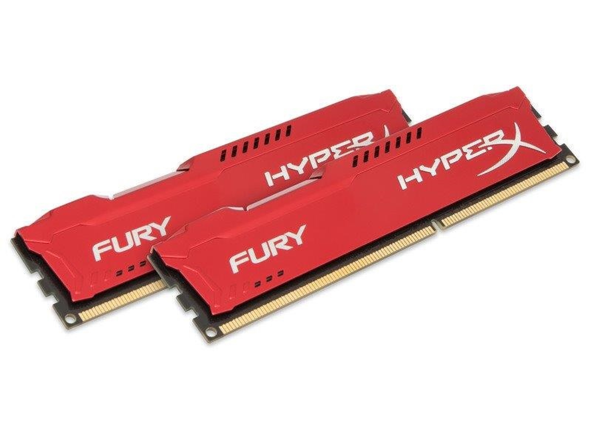 Memoria RAM DDR3 HYPERX Fury (2 x 8 GB - 1600 MHz - CL 10 - Rojo)