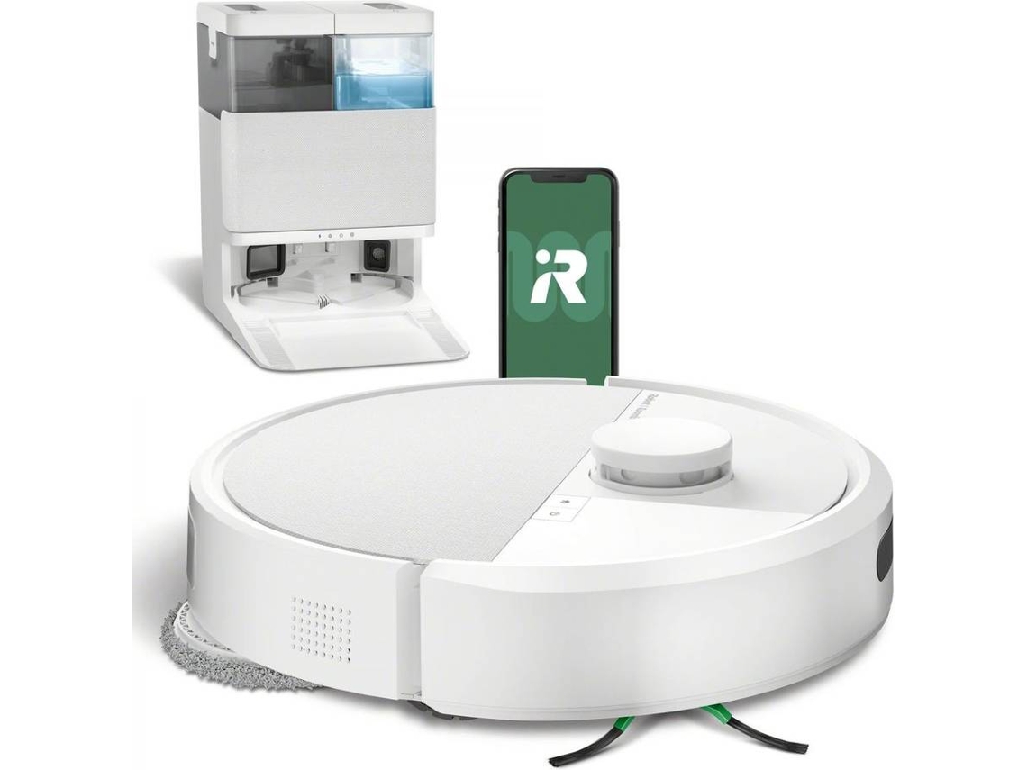 Aspiradora Robot IROBOT ROOMBA PLUS 405 COMBO BR + BASE AUTOWASH (Autonomía: 180 min - Blanco)