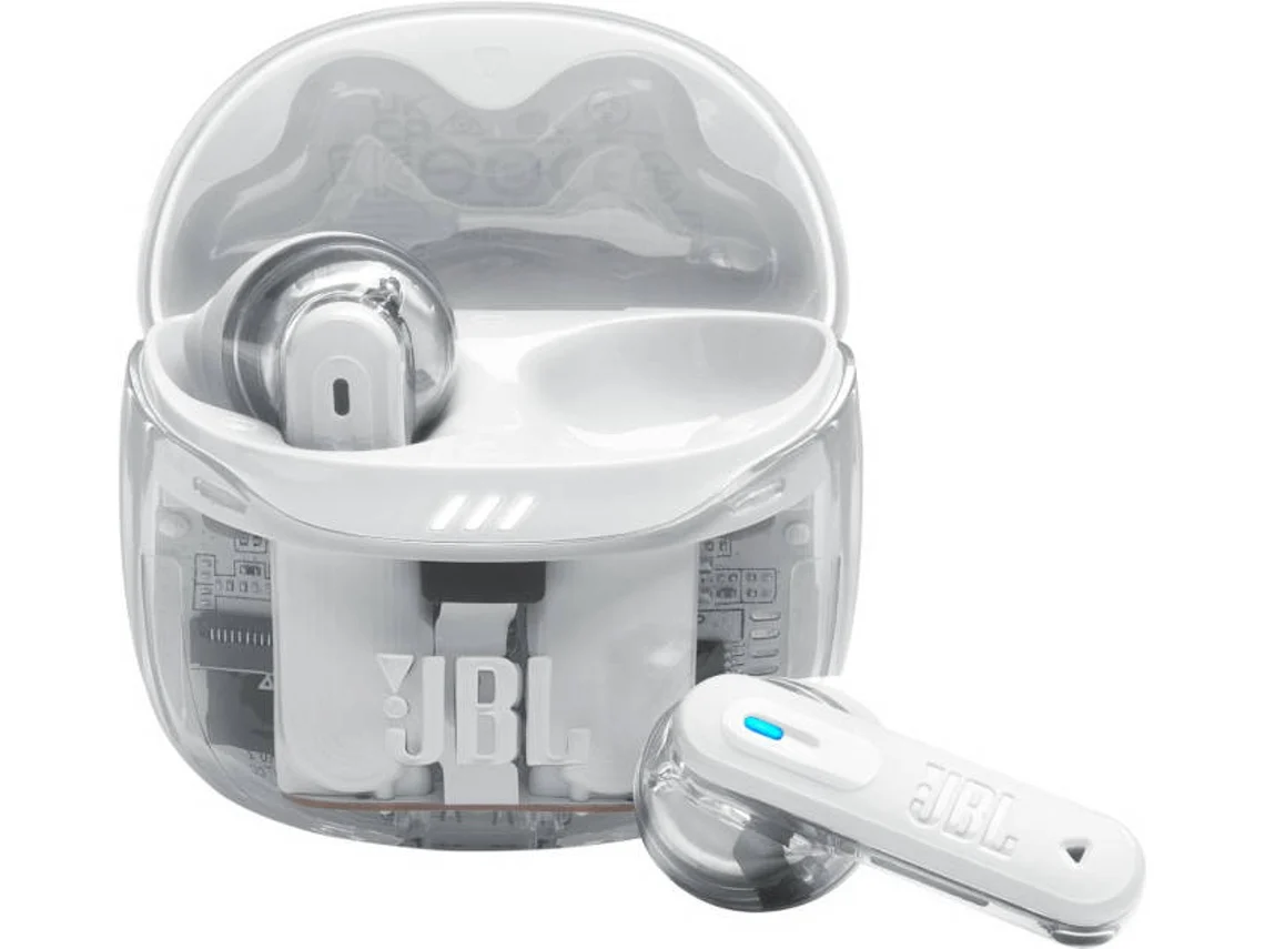 Auriculares Bluetooth True Wireless JBL TUNE FLEX 2 (In Ear - Micrófono - Noise Cancelling - Blanco)