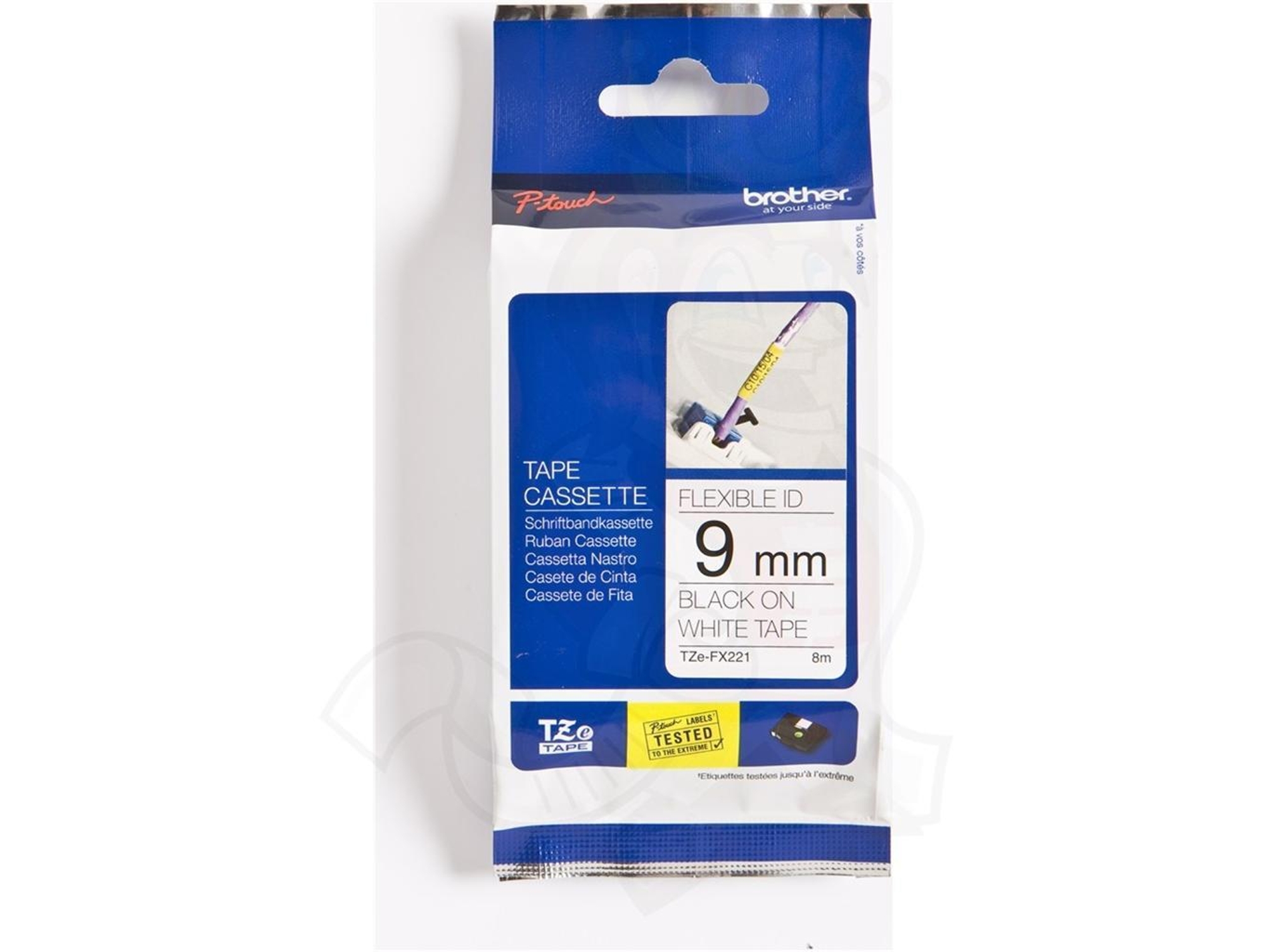 Cinta BROTHER TZeFX221 laminada flexible