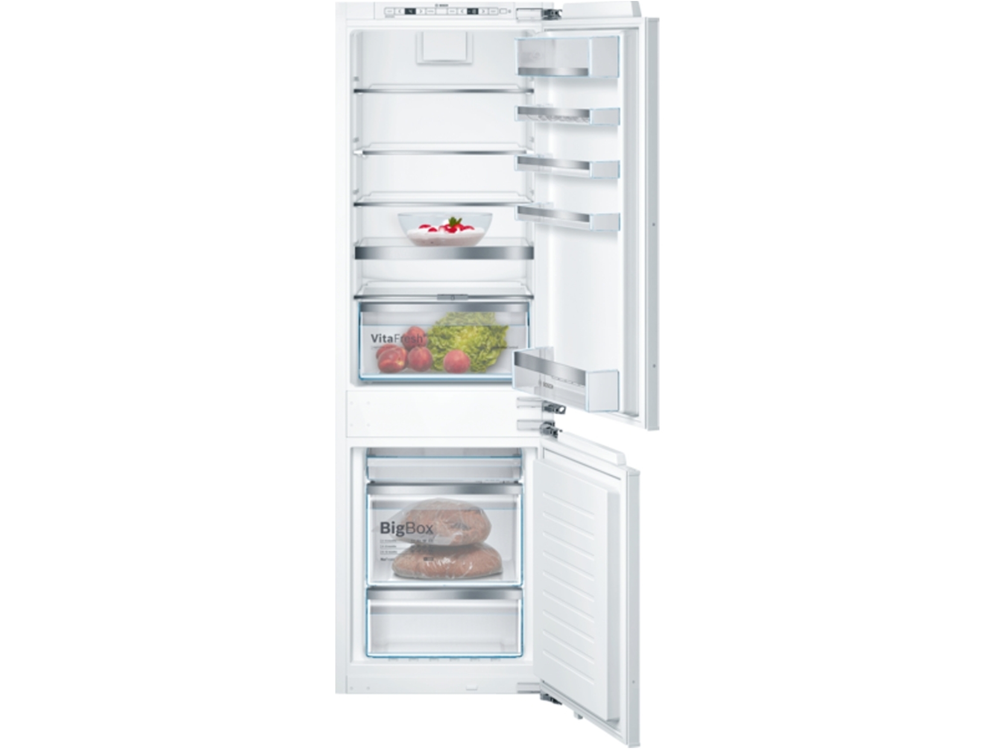 Frigorífico Combi BOSCH Serie 6 KIN86AF30F  (No Frost - 177.2 cm - 254 L - Blanco)